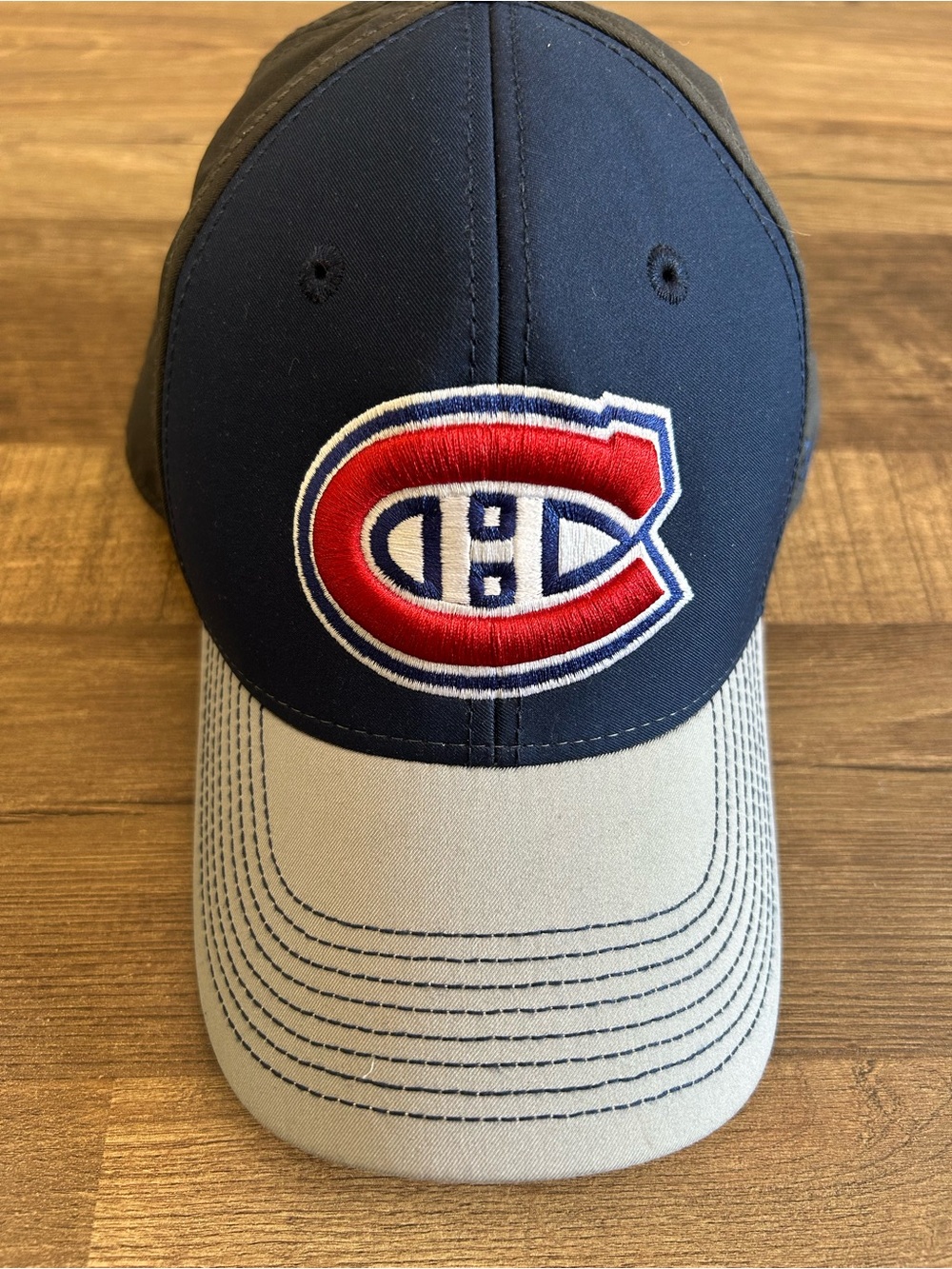 Adidas Montreal Canadiens NHL Locker Room Hat Cap Blue Grey